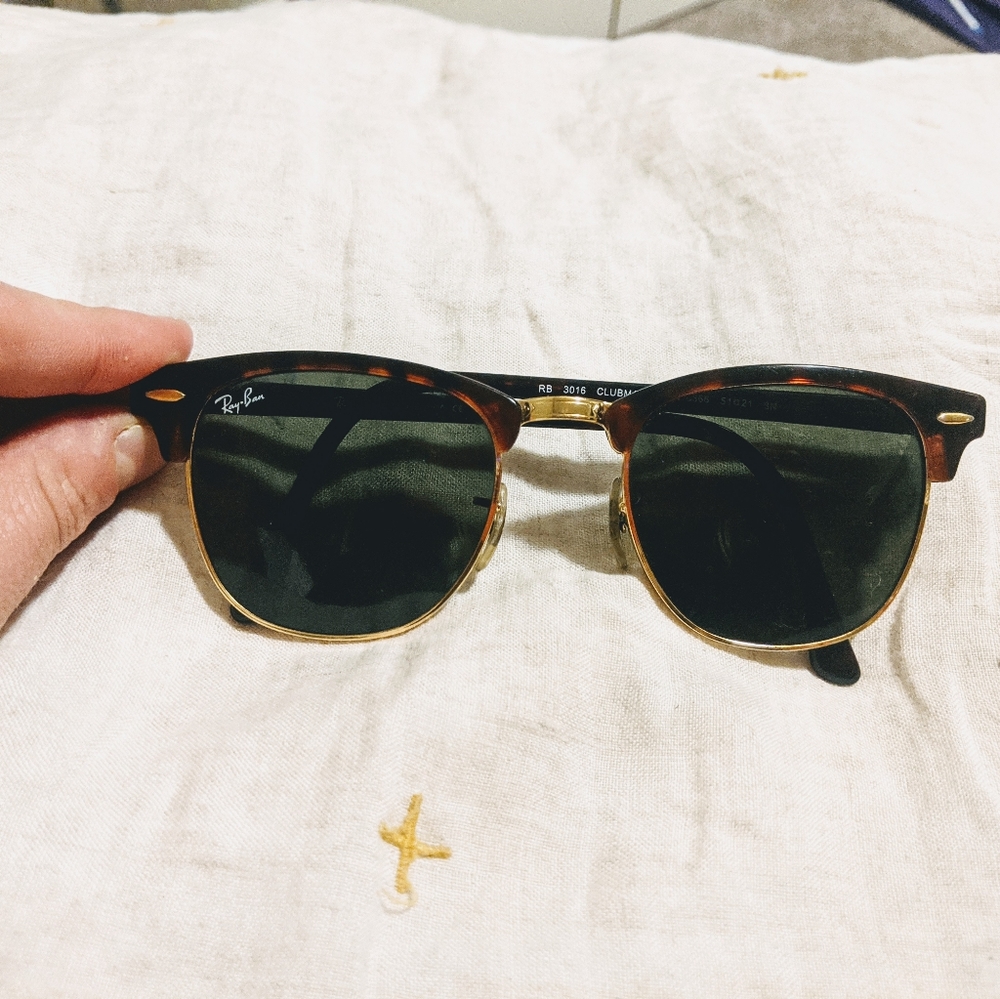 Authentic Ray Ban clubmaster sunglasses